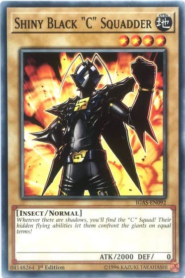 Shiny Black C Squadder Ignition Assault Yu-Gi-Oh! card