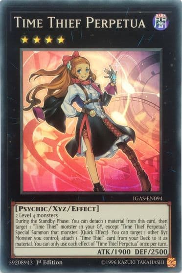 Time Thief Perpetua Ignition Assault Yu-Gi-Oh! card