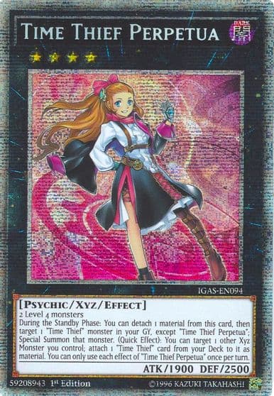 Time Thief Perpetua Starlight Rare Ignition Assault Yu-Gi-Oh! card