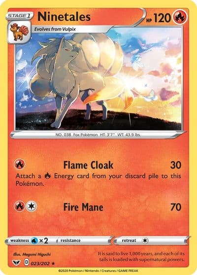 Ninetales SWSH01: Sword & Shield Base Set Pokemon card