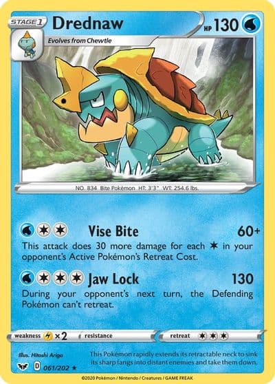 Drednaw SWSH01: Sword & Shield Base Set Pokemon card