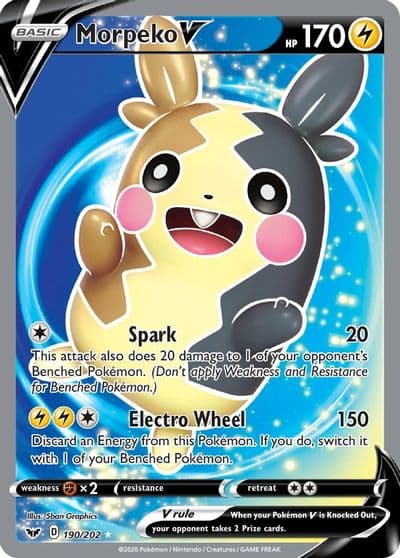 Morpeko V (Full Art) SWSH01: Sword & Shield Base Set Pokemon card
