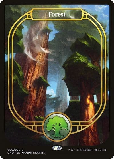 Forest Full Art Unsanctioned Magic card