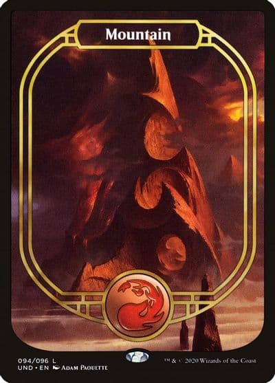 Mountain Full Art Unsanctioned Magic card