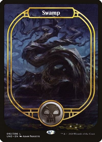 Swamp Full Art Unsanctioned Magic card