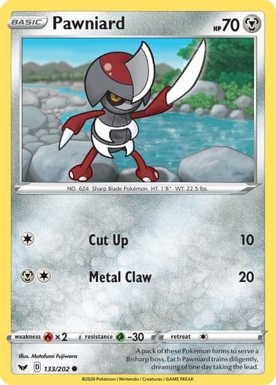 Pawniard SWSH01: Sword & Shield Base Set Pokemon card