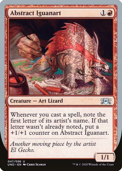 Abstract Iguanart Unsanctioned Magic card
