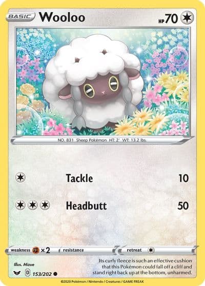 Wooloo (153) SWSH01: Sword & Shield Base Set Pokemon card