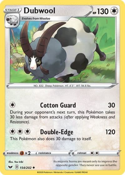 Dubwool SWSH01: Sword & Shield Base Set Pokemon card