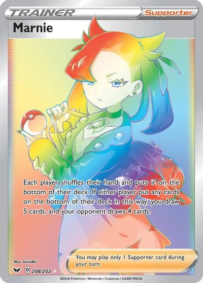 Marnie (Secret) SWSH01: Sword & Shield Base Set Pokemon card