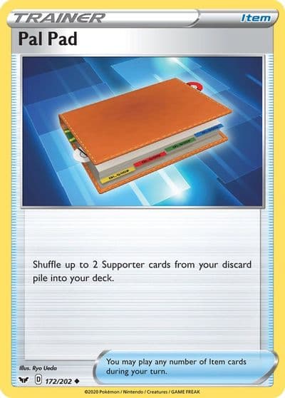 Pal Pad SWSH01: Sword & Shield Base Set Pokemon card