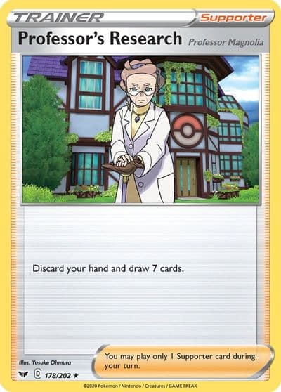Professor's Research SWSH01: Sword & Shield Base Set Pokemon card