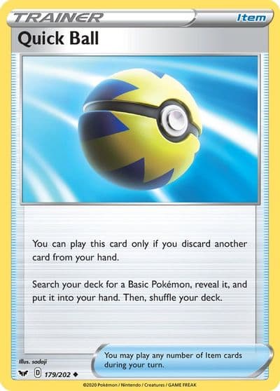 Quick Ball SWSH01: Sword & Shield Base Set Pokemon card