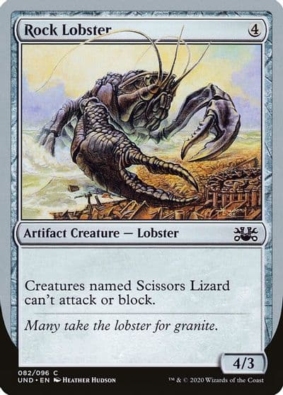 Rock Lobster Unsanctioned Magic card