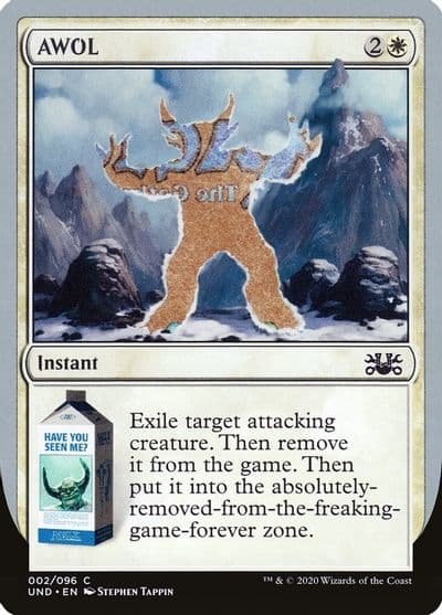 AWOL Unsanctioned Magic card