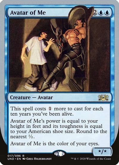 Avatar of Me Unsanctioned Magic card