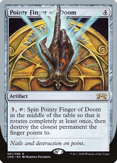 Pointy Finger of Doom Unsanctioned Magic card