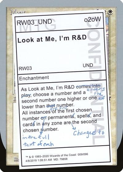 Look at Me Im RandD Unsanctioned Magic card