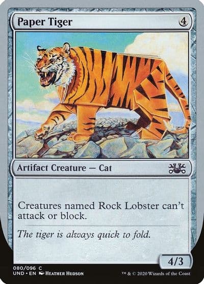 Paper Tiger Unsanctioned Magic card