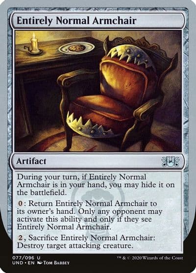 Entirely Normal Armchair Unsanctioned Magic card