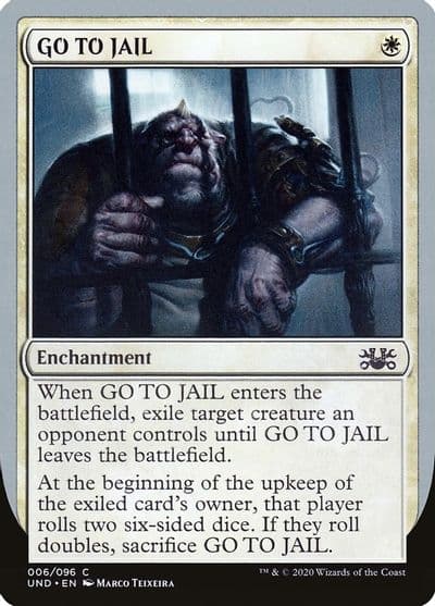 GO TO JAIL Unsanctioned Magic card