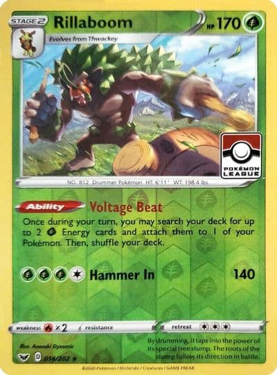 Rillaboom (Pokemon League) League & Championship Cards Pokemon card
