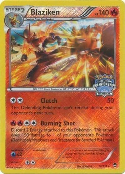 Blaziken (National Championships) League & Championship Cards Pokemon card