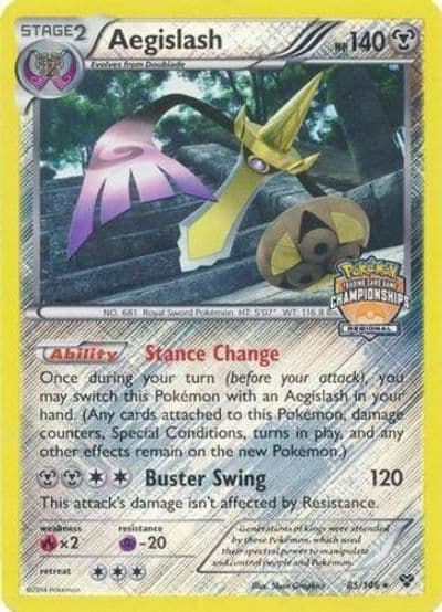 Aegislash (Regional Championships) League & Championship Cards Pokemon card