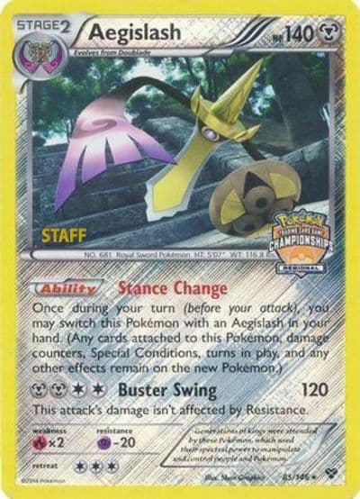 Aegislash (Regional Championships) [Staff] League & Championship Cards Pokemon card