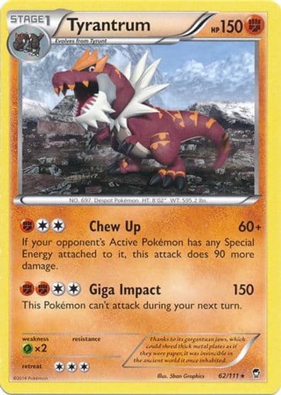 Tyrantrum (Cosmos Holo) Miscellaneous Cards & Products Pokemon card