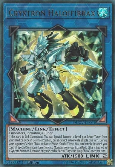 Crystron Halqifibrax Duel Overload Yu-Gi-Oh! card