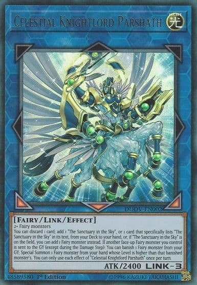 Celestial Knightlord Parshath Duel Overload Yu-Gi-Oh! card