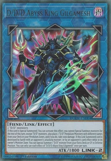 D D D Abyss King Gilgamesh Duel Overload Yu-Gi-Oh! card