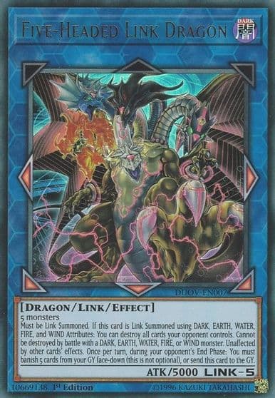 Five Headed Link Dragon Duel Overload Yu-Gi-Oh! card