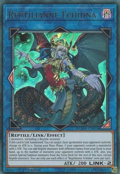 Reptilianne Echidna Duel Overload Yu-Gi-Oh! card