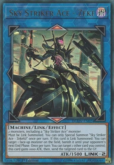 Sky Striker Ace Zeke Duel Overload Yu-Gi-Oh! card