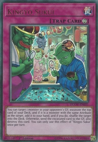Kingyo Sukui Duel Overload Yu-Gi-Oh! card