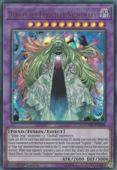Dangerous Frightfur Nightmary Duel Overload Yu-Gi-Oh! card