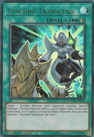 Synchro Transcend Duel Overload Yu-Gi-Oh! card