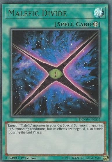 Malefic Divide Duel Overload Yu-Gi-Oh! card