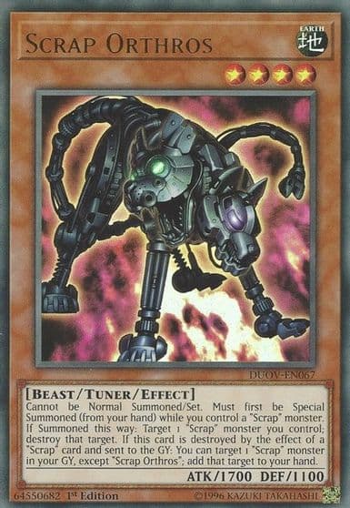 Scrap Orthros Duel Overload Yu-Gi-Oh! card