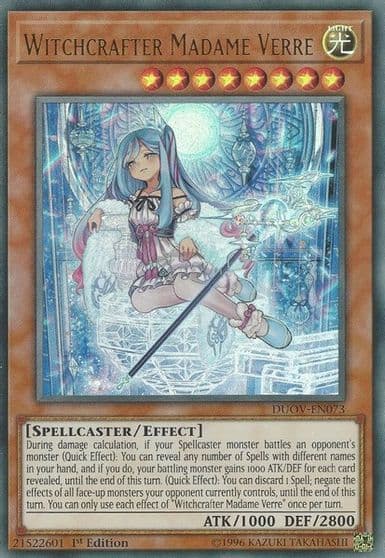 Witchcrafter Madame Verre Duel Overload Yu-Gi-Oh! card