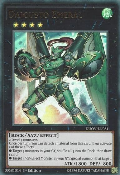 Daigusto Emeral Duel Overload Yu-Gi-Oh! card