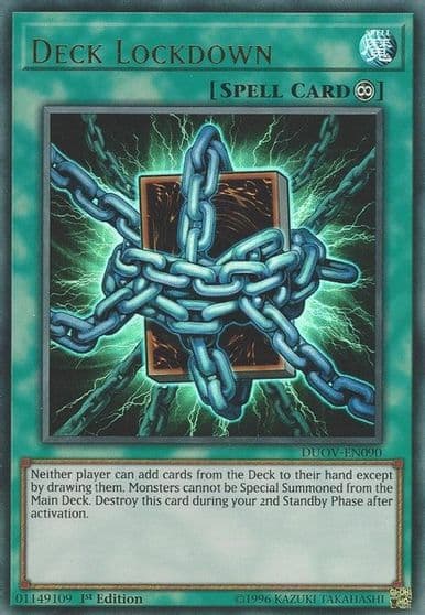 Deck Lockdown Duel Overload Yu-Gi-Oh! card