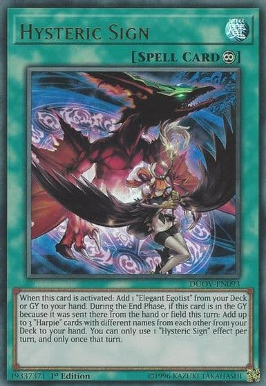 Hysteric Sign Duel Overload Yu-Gi-Oh! card