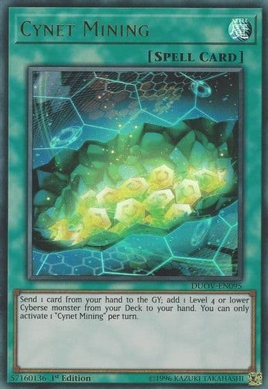 Cynet Mining Duel Overload Yu-Gi-Oh! card