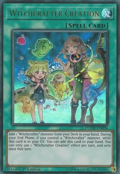 Witchcrafter Creation Duel Overload Yu-Gi-Oh! card