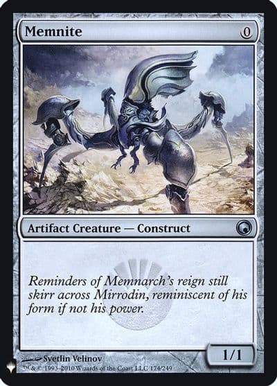 Memnite The List Reprints Magic card