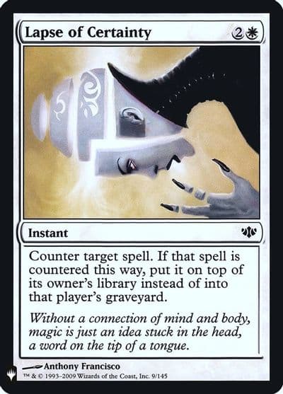 Lapse of Certainty The List Reprints Magic card