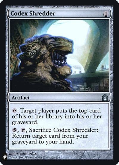 Codex Shredder The List Reprints Magic card